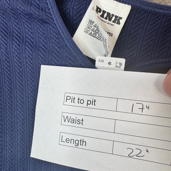 PINK by Victoria's Secret Seamless Long Sleeve Top Navy - Picture 2 of 13